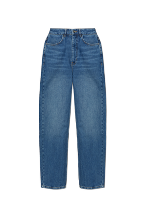 Printed logo jeans