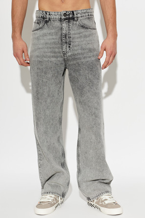 L/AB c/o Off-White Jeans with Printed Logo