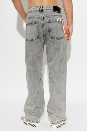 L/AB c/o Off-White Jeans with Printed Logo