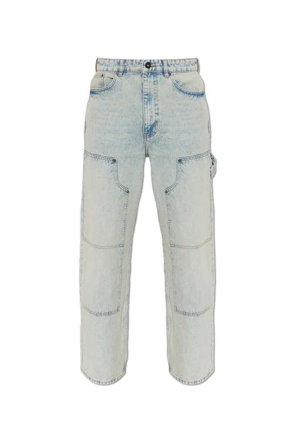 Jeans with printed logo od L/AB c/o Off-White