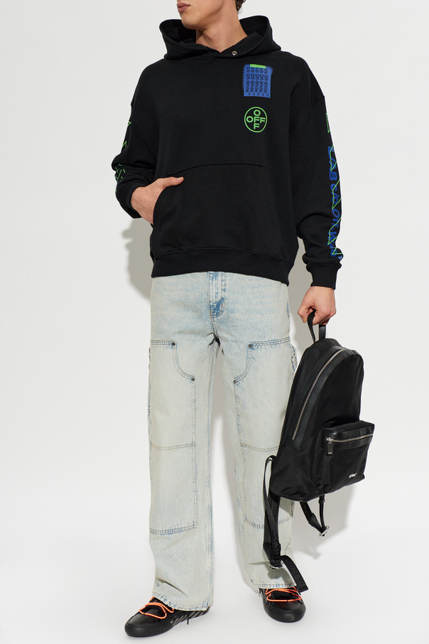 L/AB c/o Off-White Blugi cu logo imprimat
