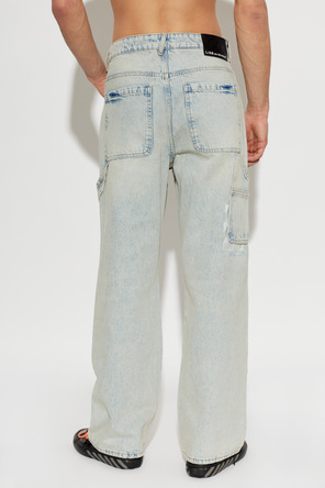 L/AB c/o Off-White Blugi cu logo imprimat