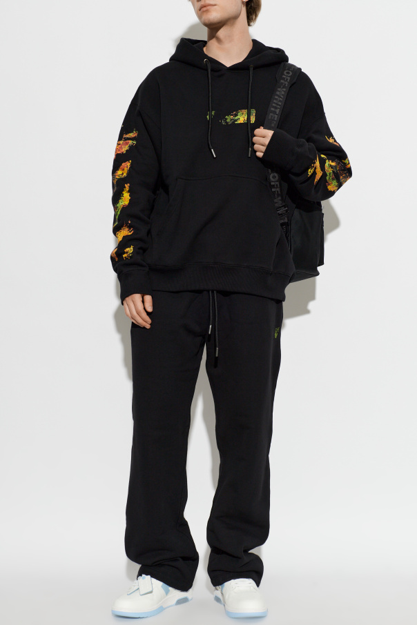 Off-White Sweatpants with a colorfully printed logo
