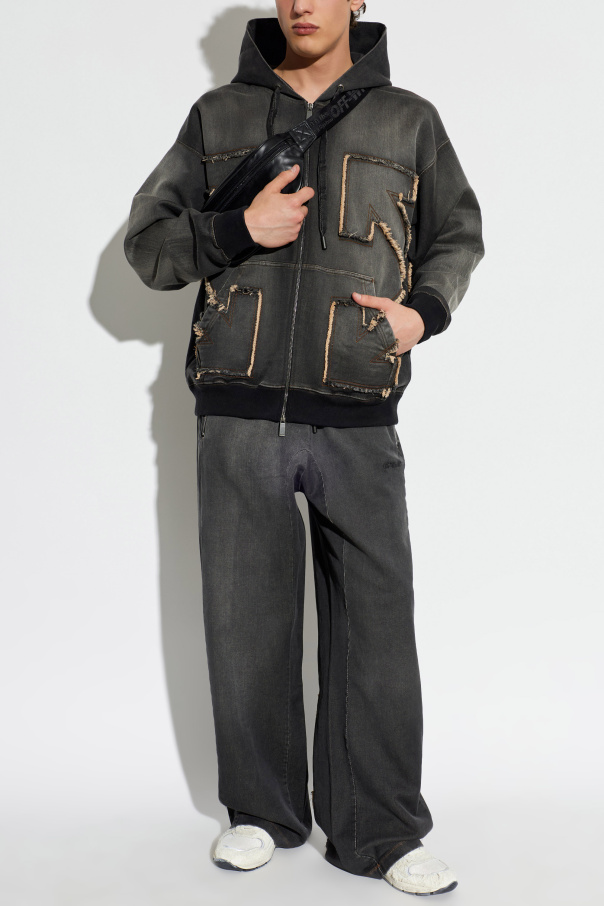 Off-White Sweatpants mit weitem Bein