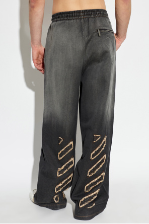 Off-White Sweatpants mit weitem Bein