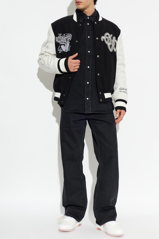 Off-White Vaqueros de pierna recta
