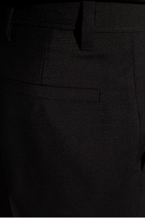 Burberry Mohair pleat-front trousers