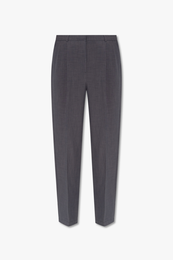 HERSKIND ‘Brandy’ pleat-front Red trousers