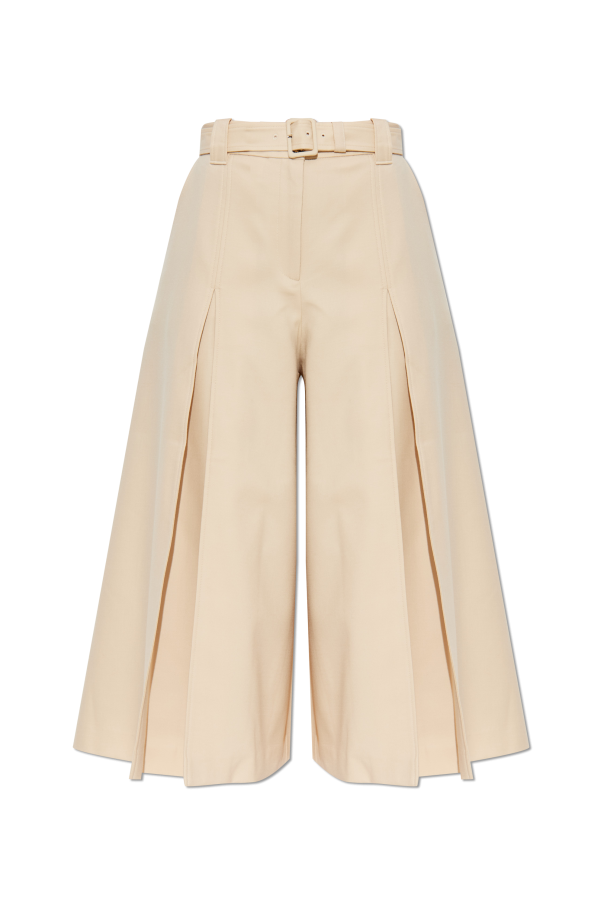 Wool wide-leg trousers with slit od Zimmermann
