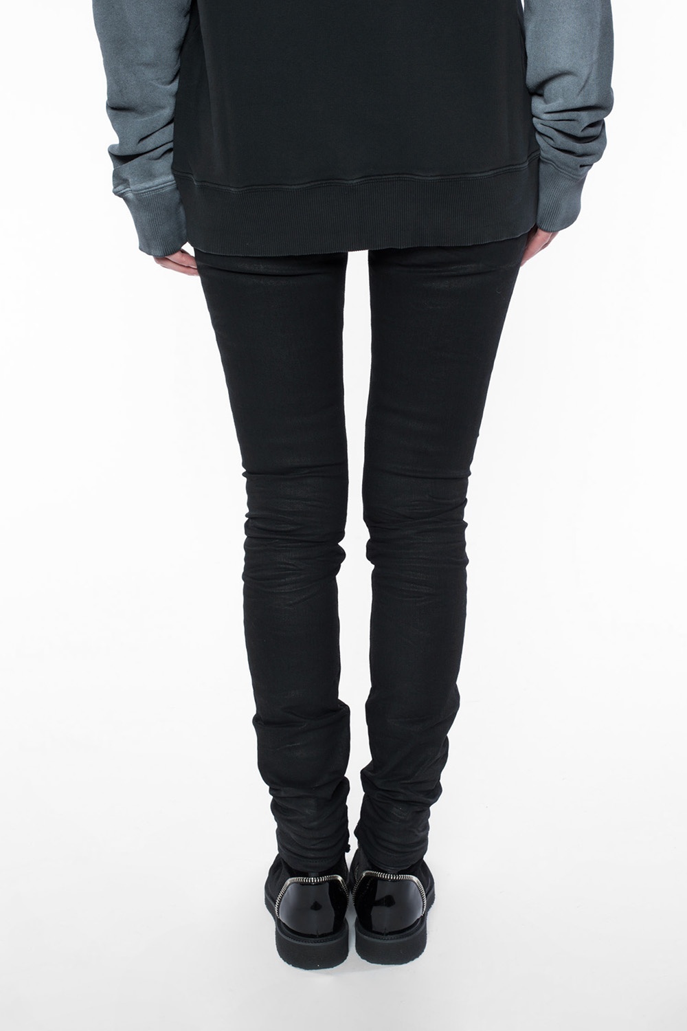 Waxed skinny jeans Saint Laurent 