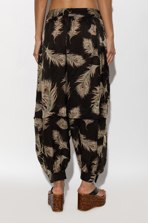 Zimmermann Pantalones de seda de corte holgado