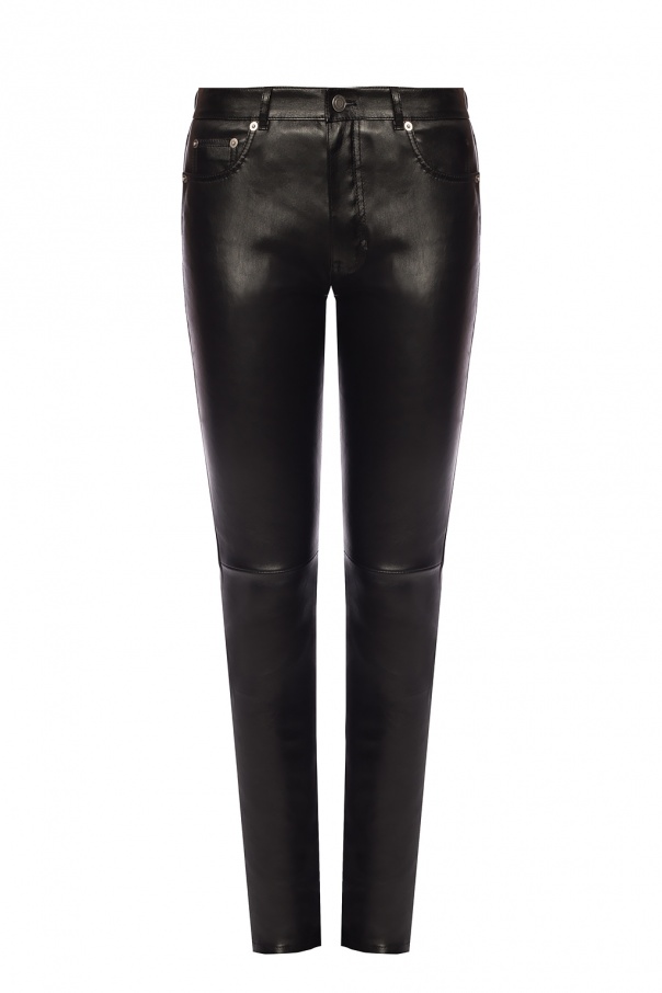 Saint Laurent Leather trousers