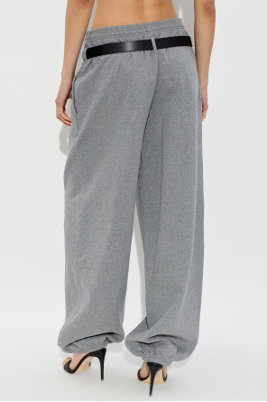 Alexander Wang Pantalones de chándal con cinturón