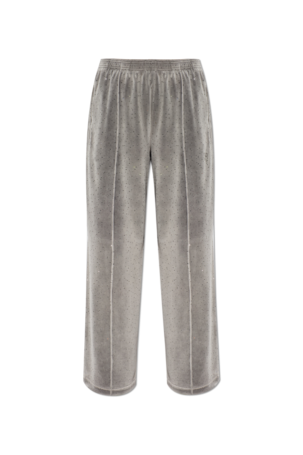 Sweatpants with shimmering crystals od Alexander Wang