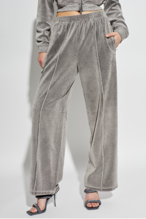 Alexander Wang Sweatpants with shimmering crystals