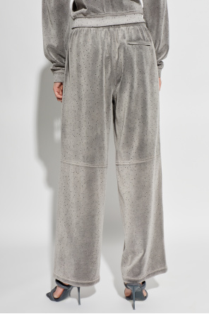 Alexander Wang Sweatpants with shimmering crystals
