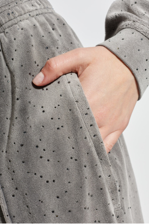 Alexander Wang Sweatpants with shimmering crystals