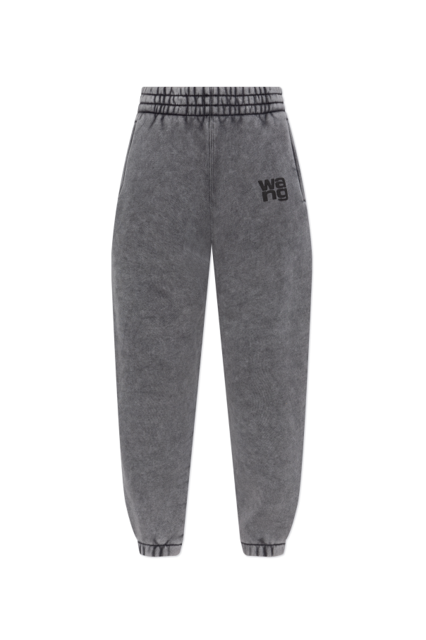 Sweatpants with printed logo od T by Alexander Wang