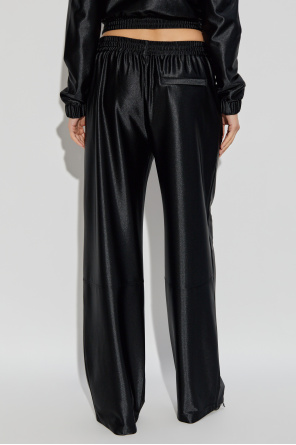 T by Alexander Wang Trousers with a shimmering finish