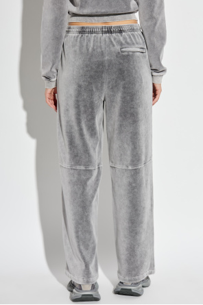 T by Alexander Wang Samt-Jogginghose mit weitem Bein