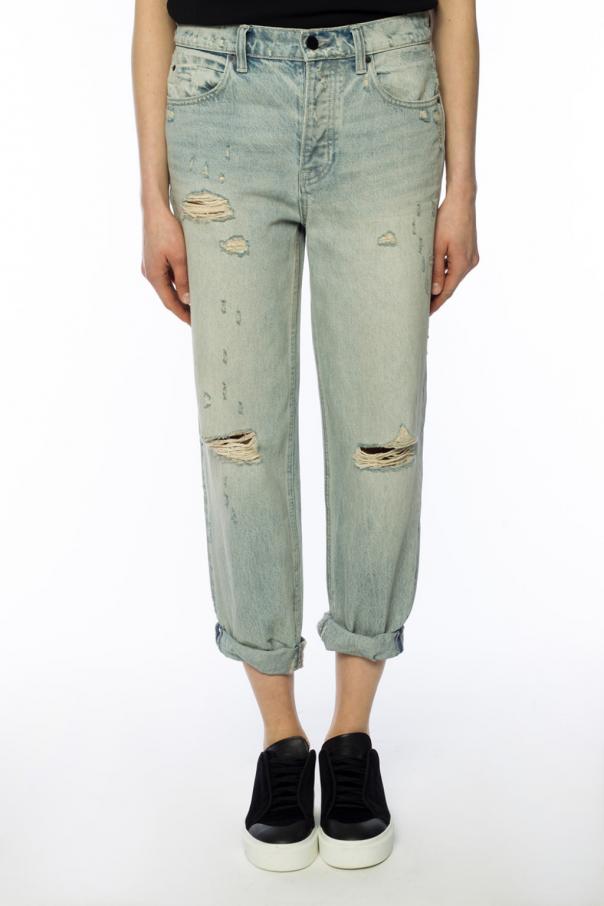 T by Alexander Wang 'Slack' jeans with holes | Women's Clothing | Vitkac