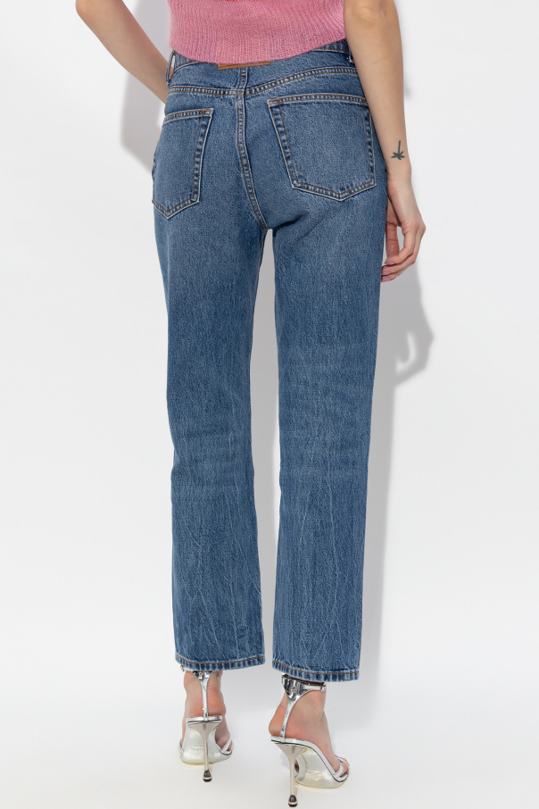 Blue Strauss & Co jeans Alexander Wang - GenesinlifeShops KR - Liquor N  Poker Jeans biker skinny neri con ricamo