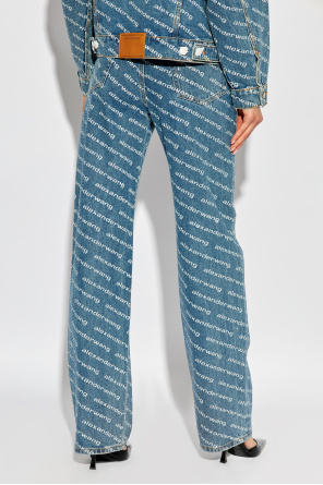 Alexander Wang Jeans with shimmering sequins