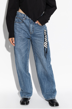 Alexander Wang Jeansy z logo