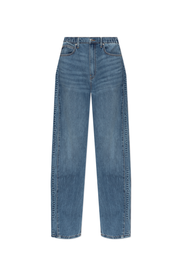 Jeans with embossed logo on the legs, zdjęcie 1 Jeans with embossed logo on the legs od Alexander Wang