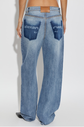 Alexander Wang Jeans com pernas largas