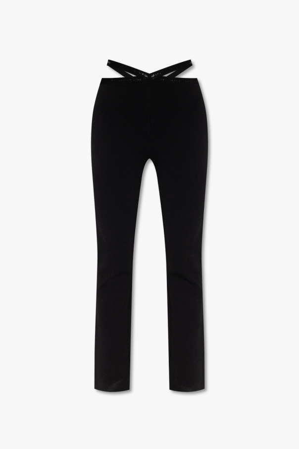 T by Alexander Wang High-waisted blue trousers