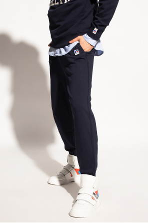 BOSS Relaxed fit cotton corduroy pants