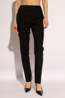 Saint Laurent Pleat-front belted trousers