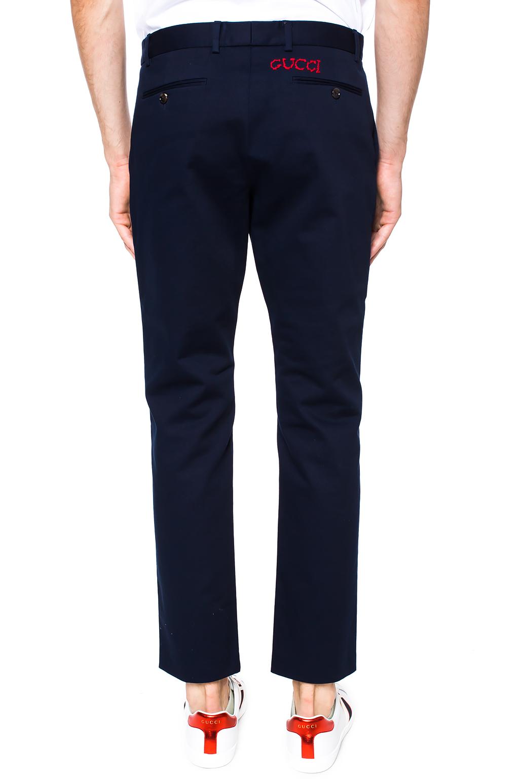 Gucci Logo-embroidered balance trousers