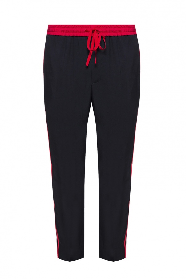 Gucci Trousers with an embroidered logo