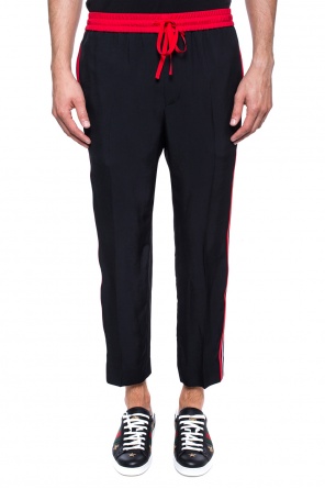 Gucci Trousers with an embroidered logo