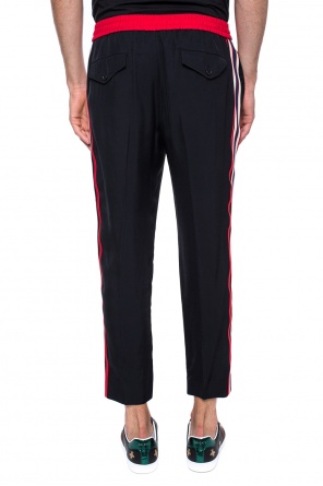 Gucci Trousers with an embroidered logo