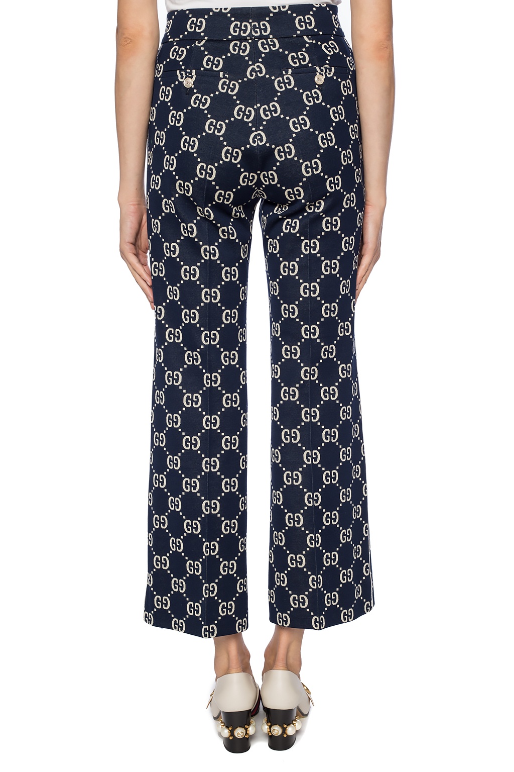 gucci logo trousers