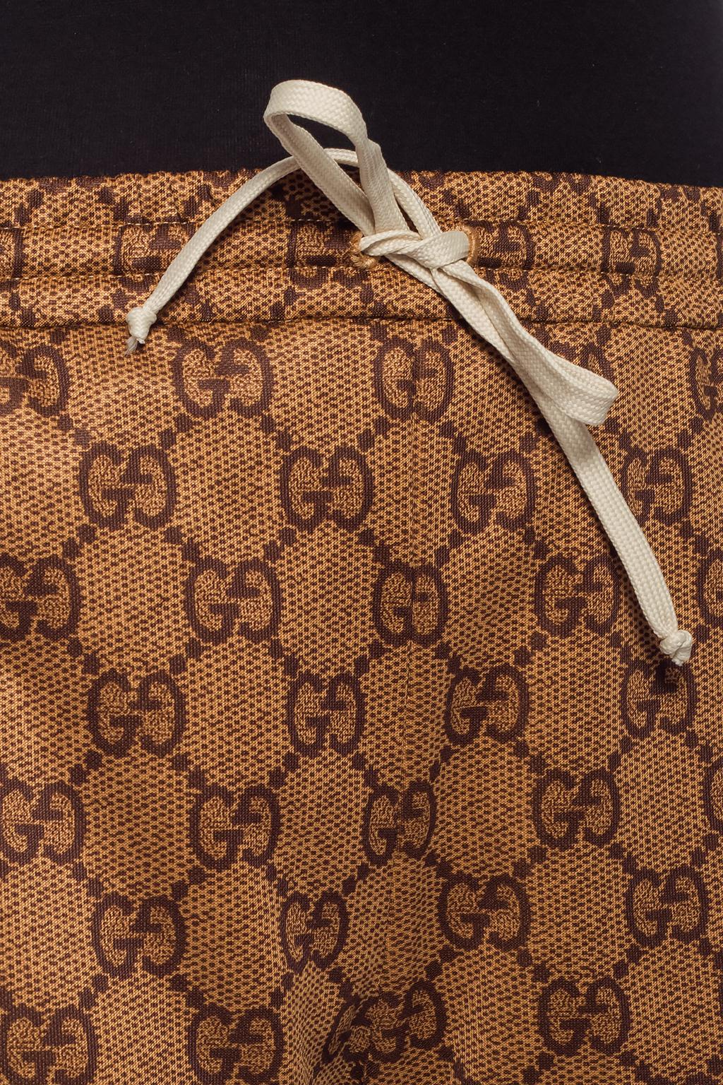 gucci sweatpants brown