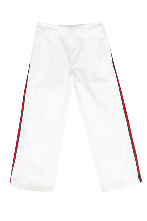 Gucci Kids Side-stripe trousers