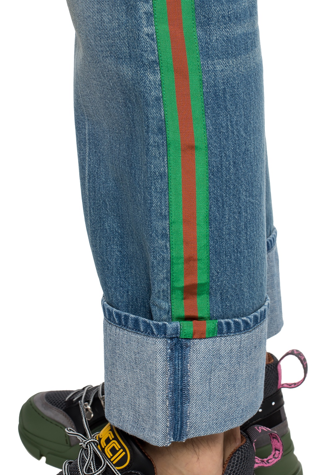 gucci stripe jeans