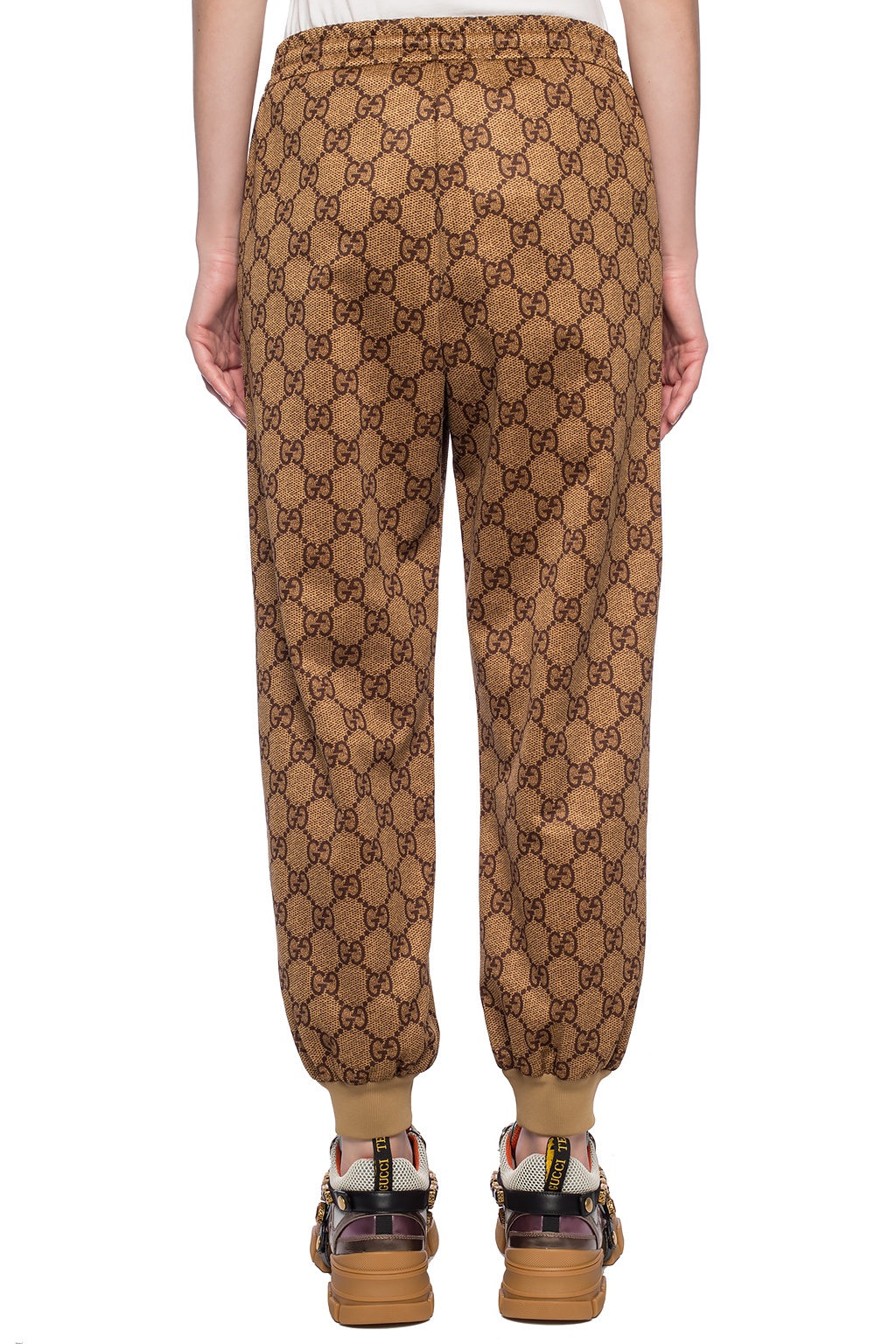 brown gucci joggers