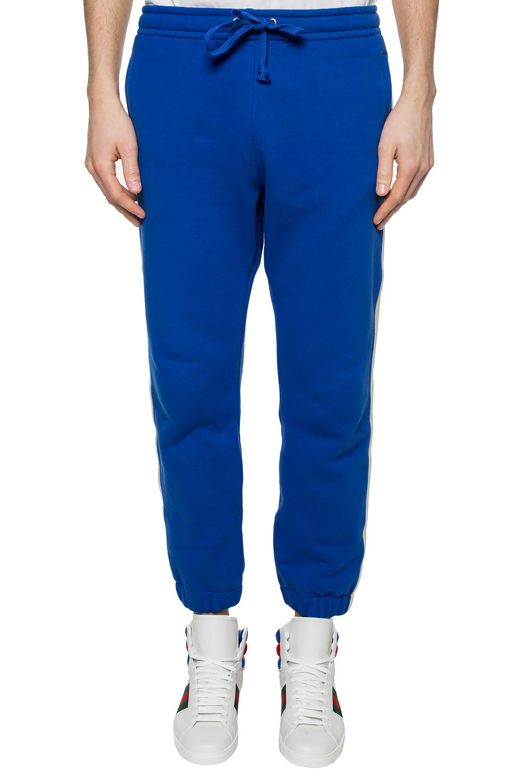 blue gucci sweatpants