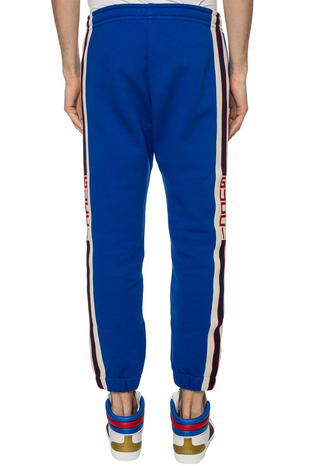 gucci sweatpants blue