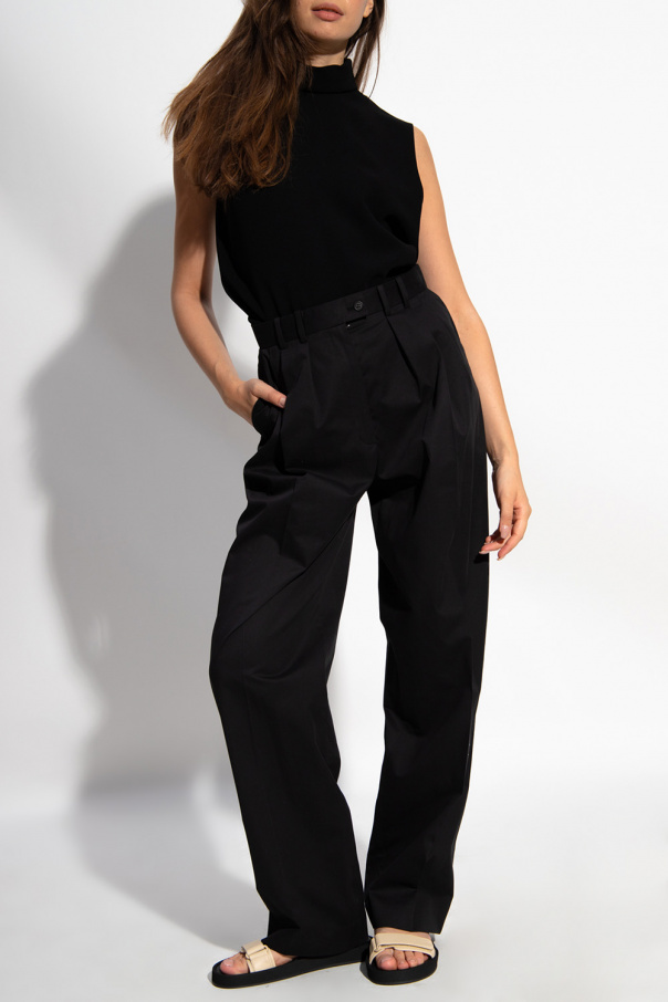 The Row ‘Lariana’ pleat-front carrie trousers