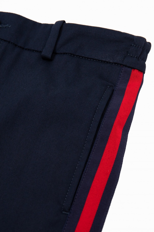 Gucci Kids Side stripe trousers