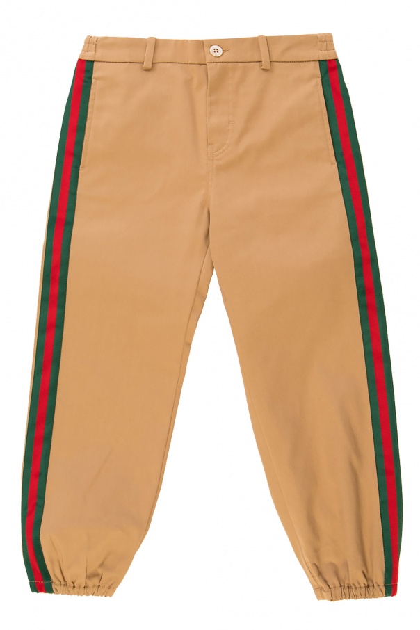 Gucci Kids Logo-patched woman trousers