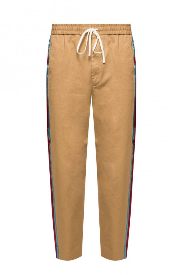 Burgundy Side stripe trousers Gucci Kids  Vitkac TW
