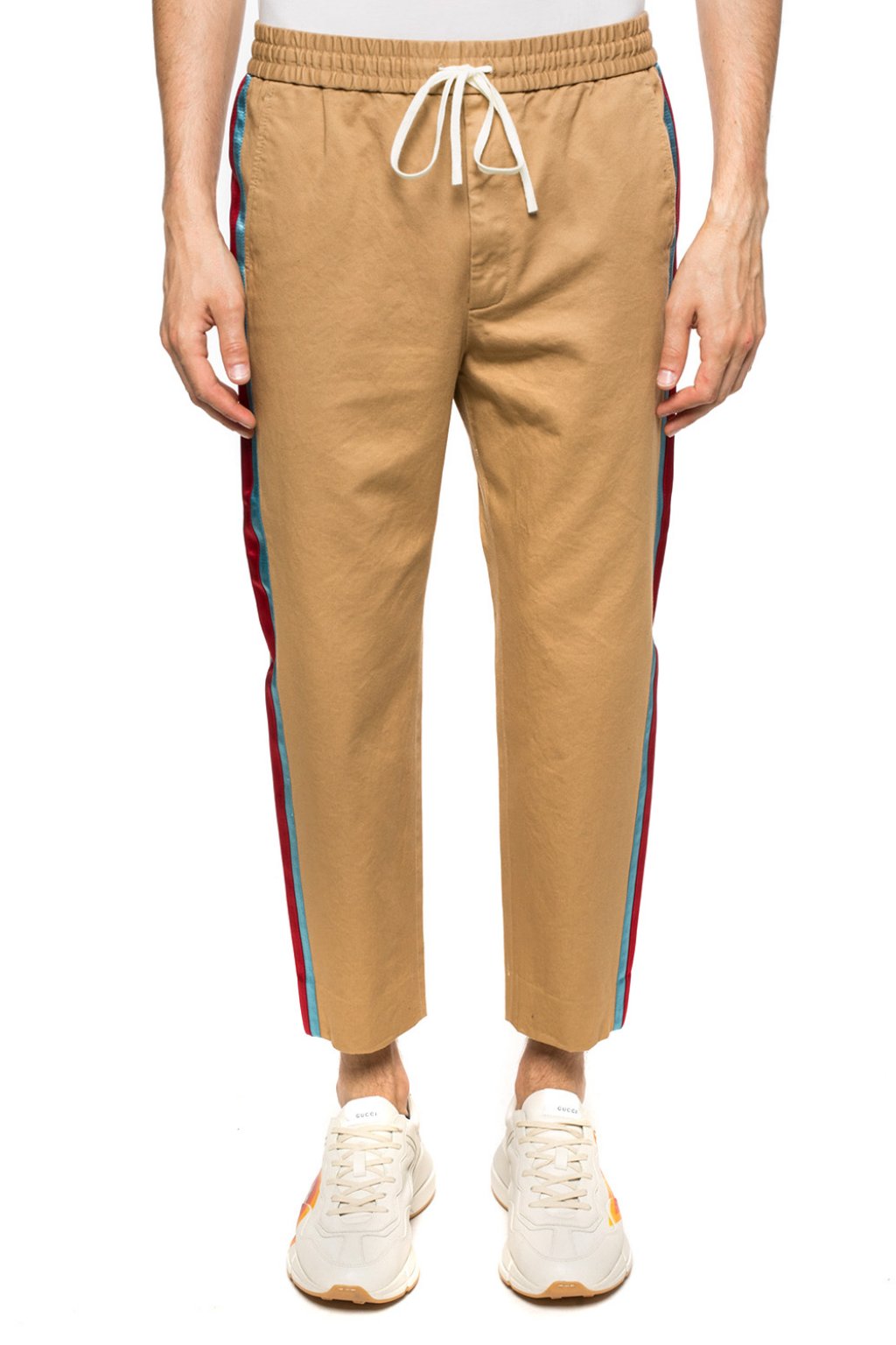 Gucci Stripe Cotton jogging Pants in Gray for Men  Lyst