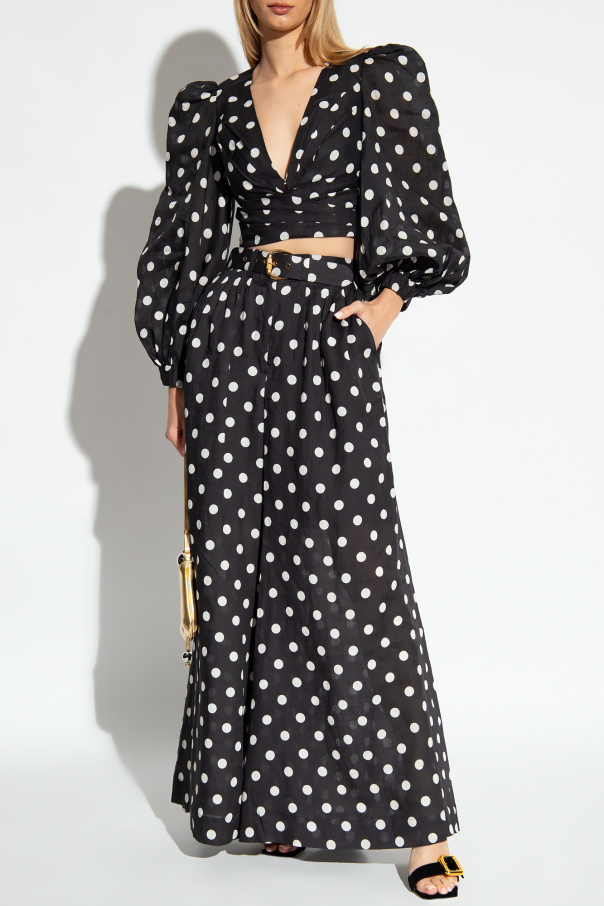 Zimmermann Trousers with polka dots